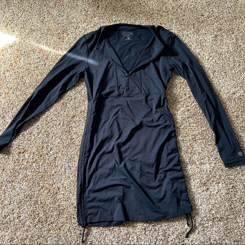 Athleta Workout Athletic Black Dress